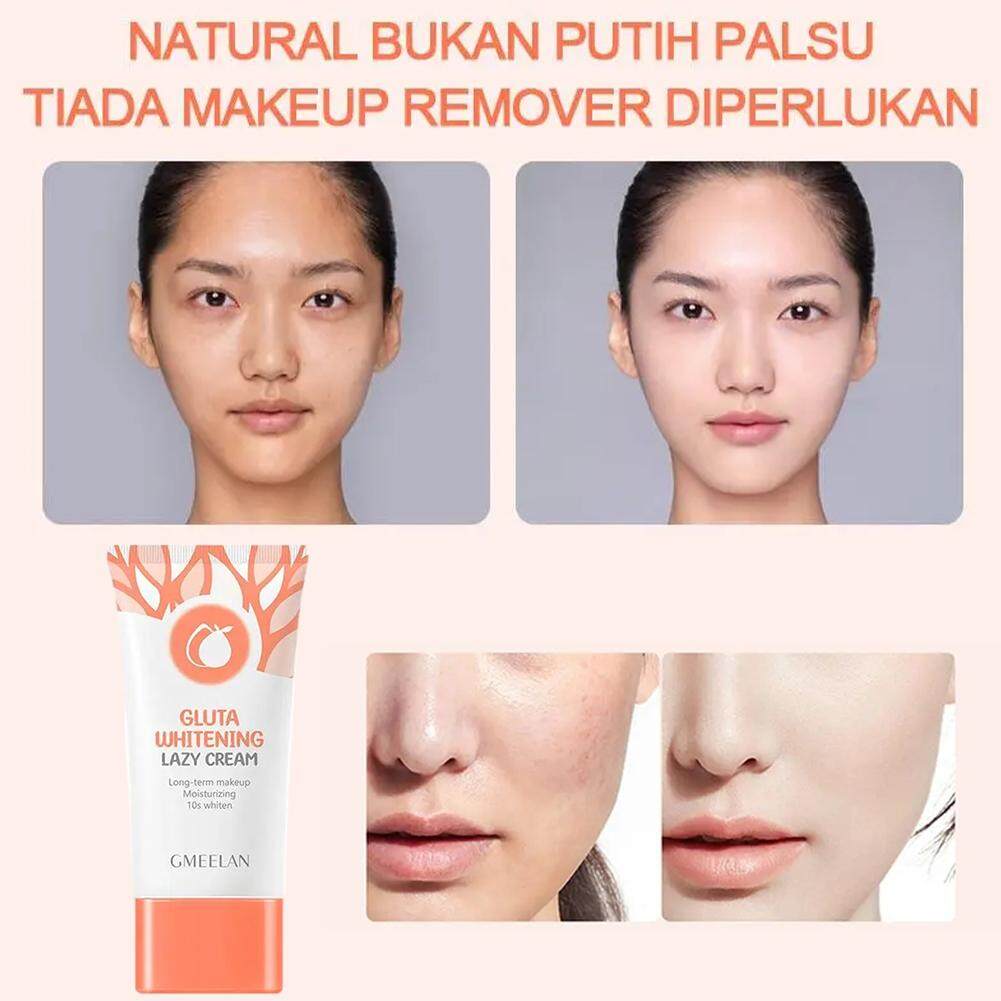 Gmeelan cam Gel tẩy tế bào chết chà kem 50g + gmeelan Gluta làm trắng kem lười Gluta Kem làm trắng da 50g