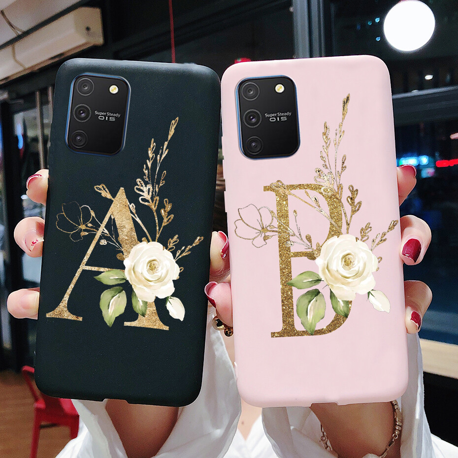 For Samsung Galaxy S10 Lite Case Soft Silicone Cute Letters Phone Cover For Samsung S10 Lite Casing