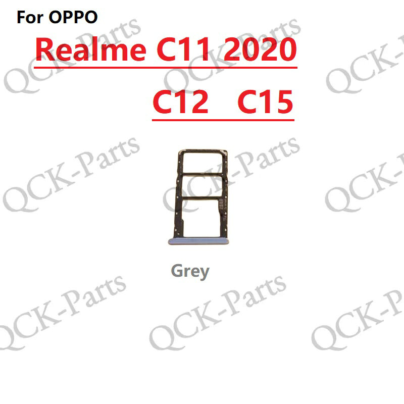 For oppo realme c11 2020 c12 c15 sim card tray slot holder replacement parts