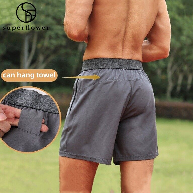 Men's Soft Quick-Drying Lightweight Athletic Shorts with Pockets for Running Outdoor Workout Basketball_voghion.com