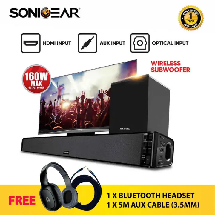 soundbar with bluetooth for headphones