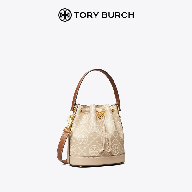 TORY BURCHTORYBURCH T MONOGRAM กระเป๋าสะพายข้างนูนขนาดกลาง 146294 ราคา 5,881 บาท*ส่งฟรี