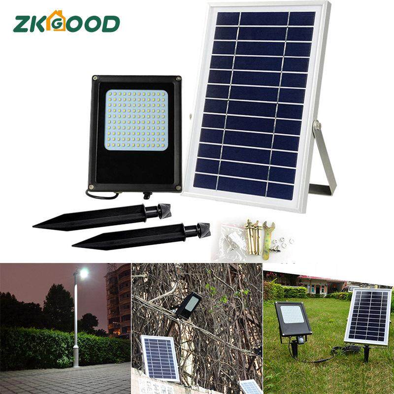 Zkgood 1 cái Chống Nước ĐÈN LED Chiếu Điểm Ngoài Trời Năng Lượng Mặt Trời Bãi Cỏ Đèn Sân Vườn