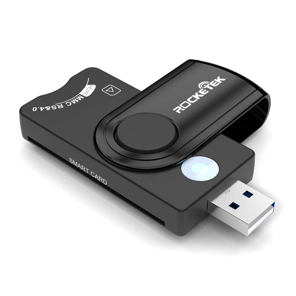 Rocketek Đầu Đọc Thẻ Thông Minh IC Khai Thuế CR310 USB 2.0 Đầu Đọc Thẻ SIM TF Chuyên Nghiệp