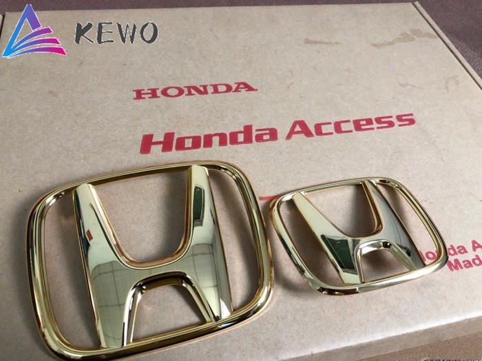 (Gold)2PCS Honda Civic FC 2016-2020 Front & Rear Logo(Badge/Emblem) E11+SYY
