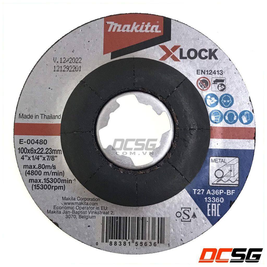 Đá mài cho kim loại (X-Lock/100x6x22.23/A36P) Makita E-00480