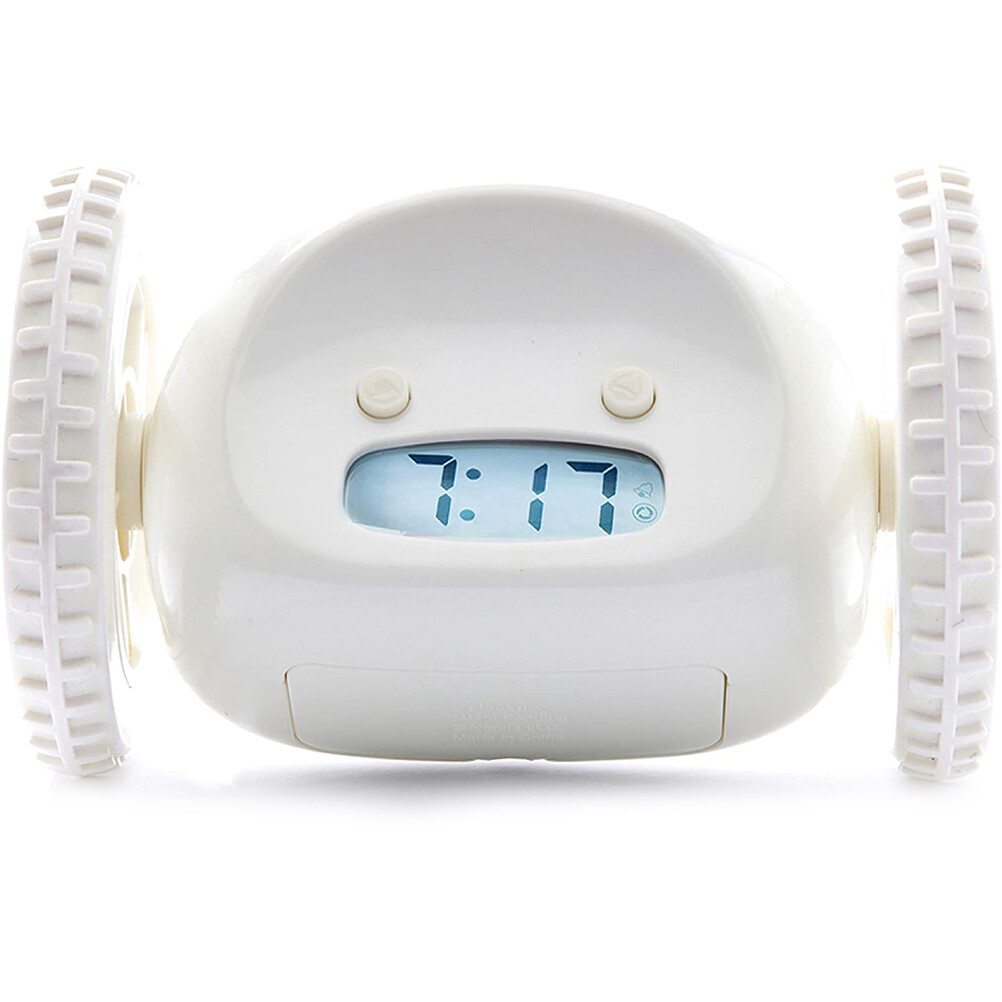 Wheels Alarm Clock Fun Clocky Alarm Clock Black for Heavy Sleeper