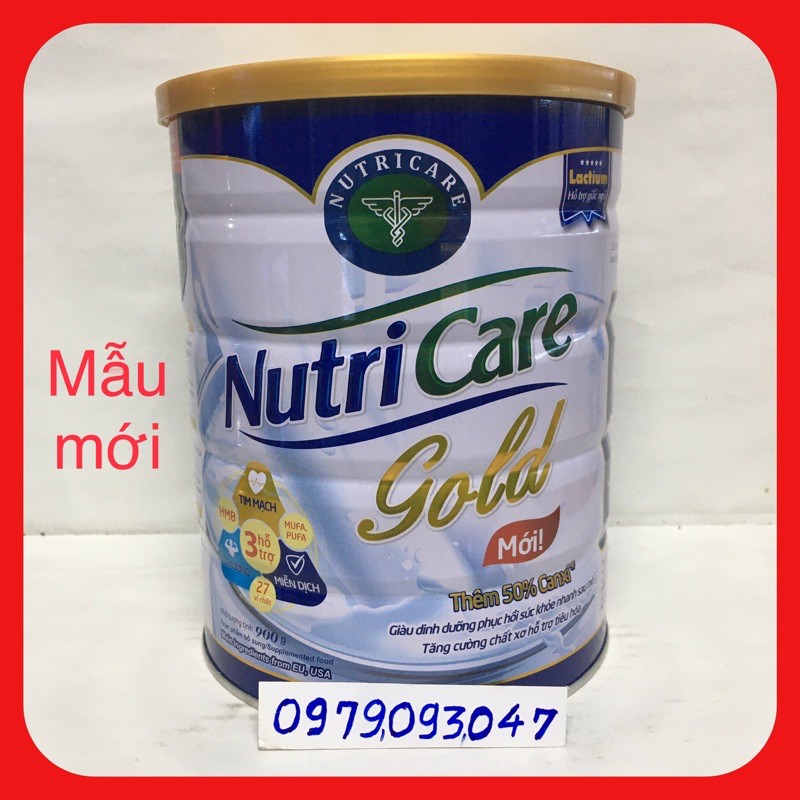 Sữa NutriCare Gold ( Mẫu mới ) - lon 850g,date: 10/2025
