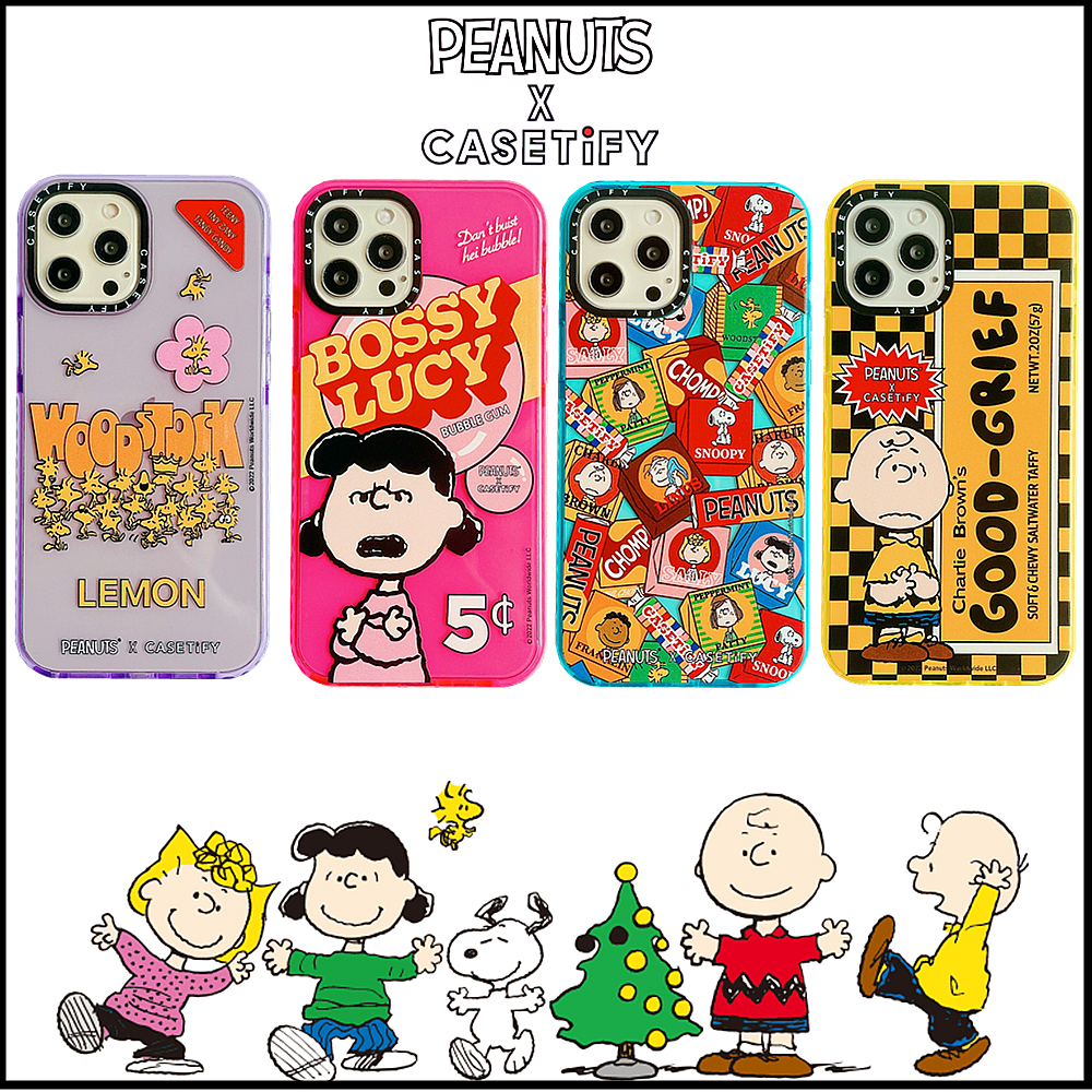 Casetify Peanuts Snoopy Cartoon Silicone Tpu Case Cover For Iphone 7 8 Plus  X Xs Xr 11 12 13 Mini Pro Max Se 2022 Casing - Mixasale