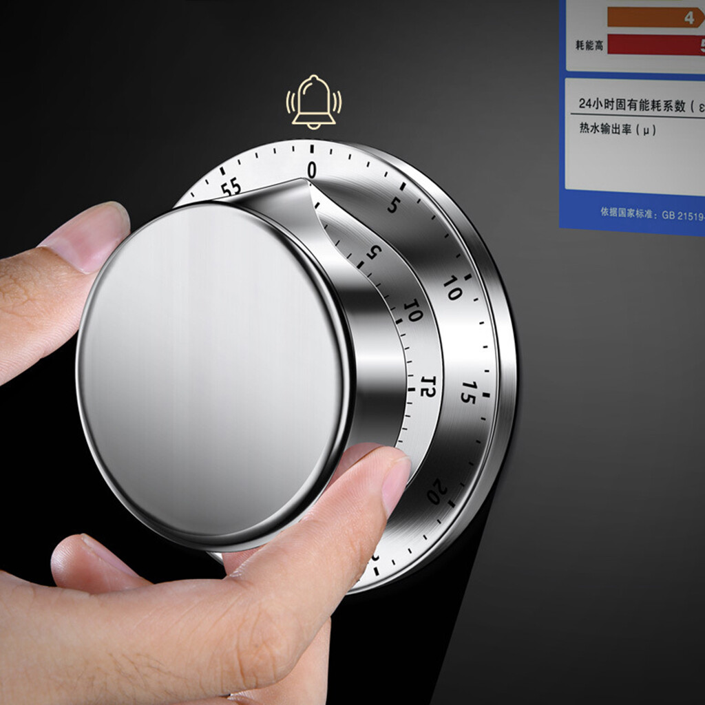 Blesiya Magnetic Kitchen Timer Manual Mechanical Alarm Cooking Countdown Reminder
