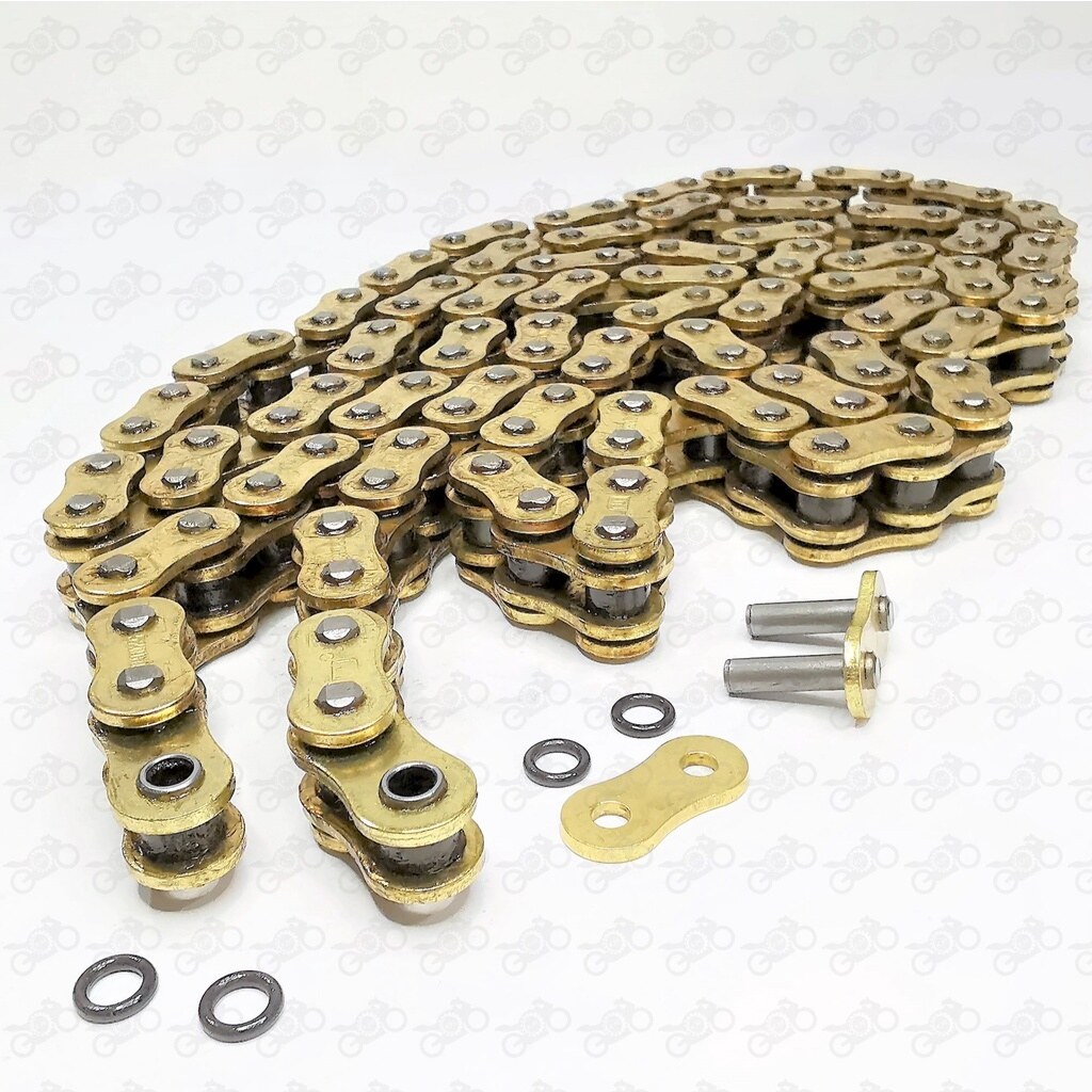 WStandard Golden Chain (Heavy Duty/ORing/XRing)[415/428/520/525/530] Gold Rantai Emas Motor