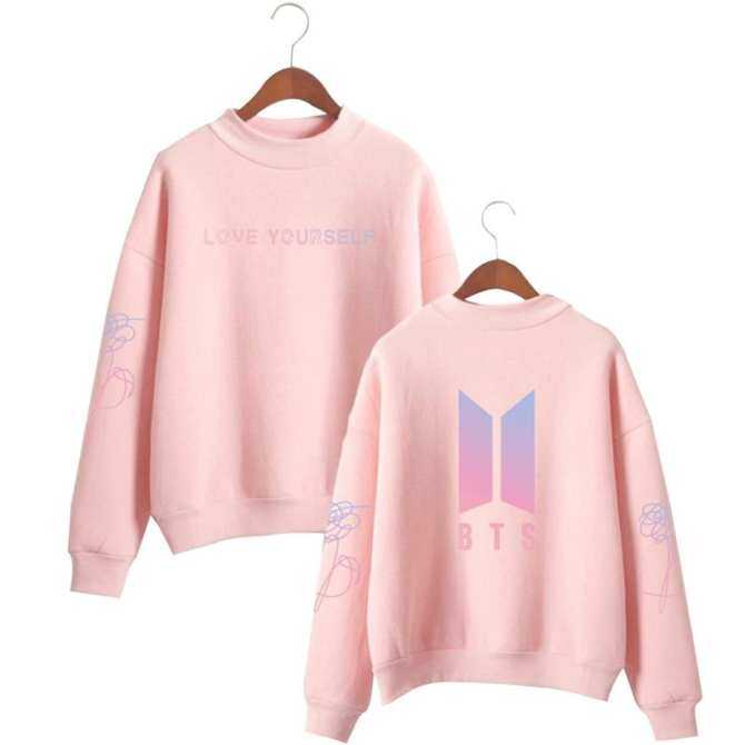 Sunny BTS Love Yourself Kpop áo len unisex KOOK Áo cổ rùa áo hàng đầu