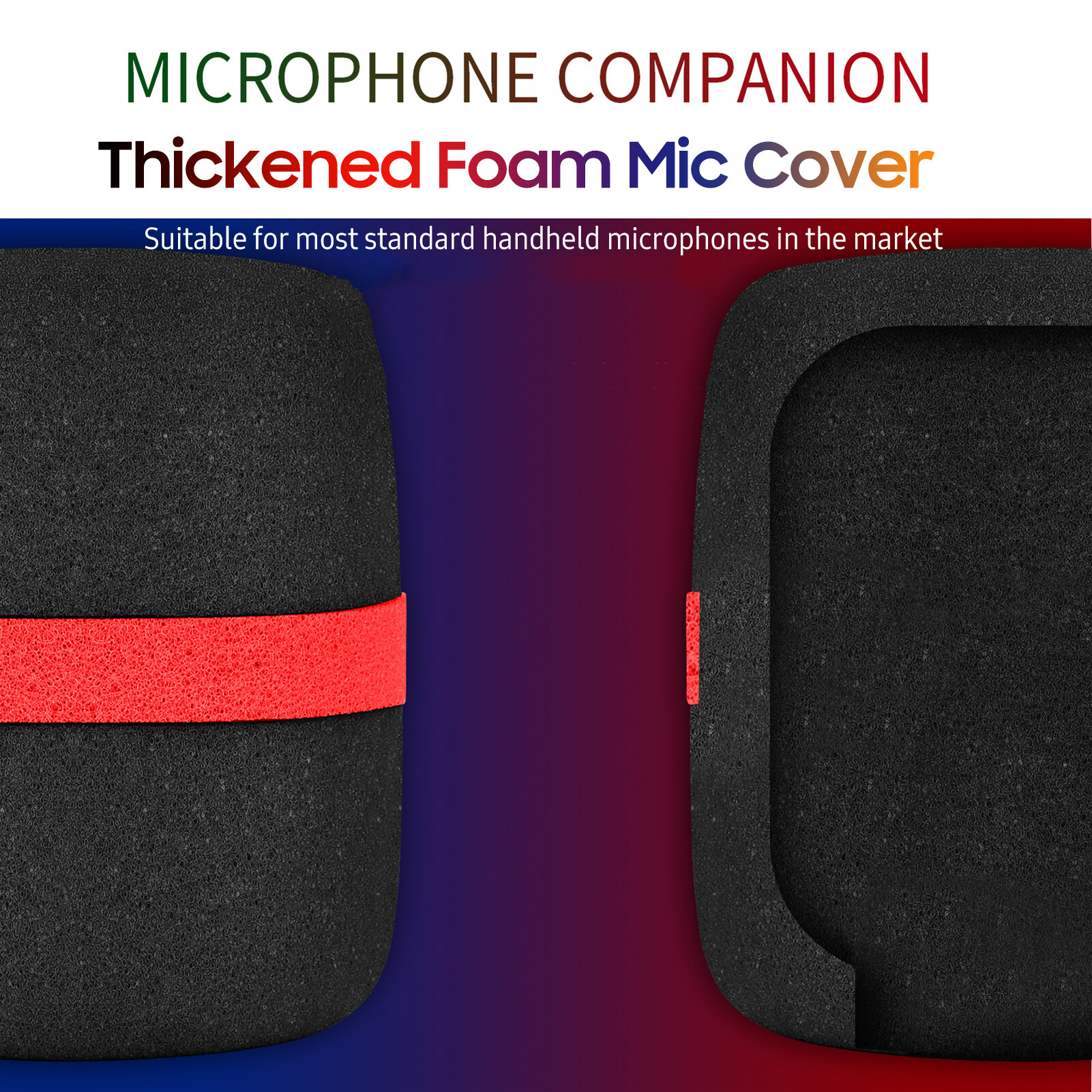 5 Gói Bọc Micro Xốp Dày Bọc Micro Cầm Tay Kính Chắn Gió Micro Nhiều Màu Cho Karaoke DJ Biểu Diễn Sân Khấu