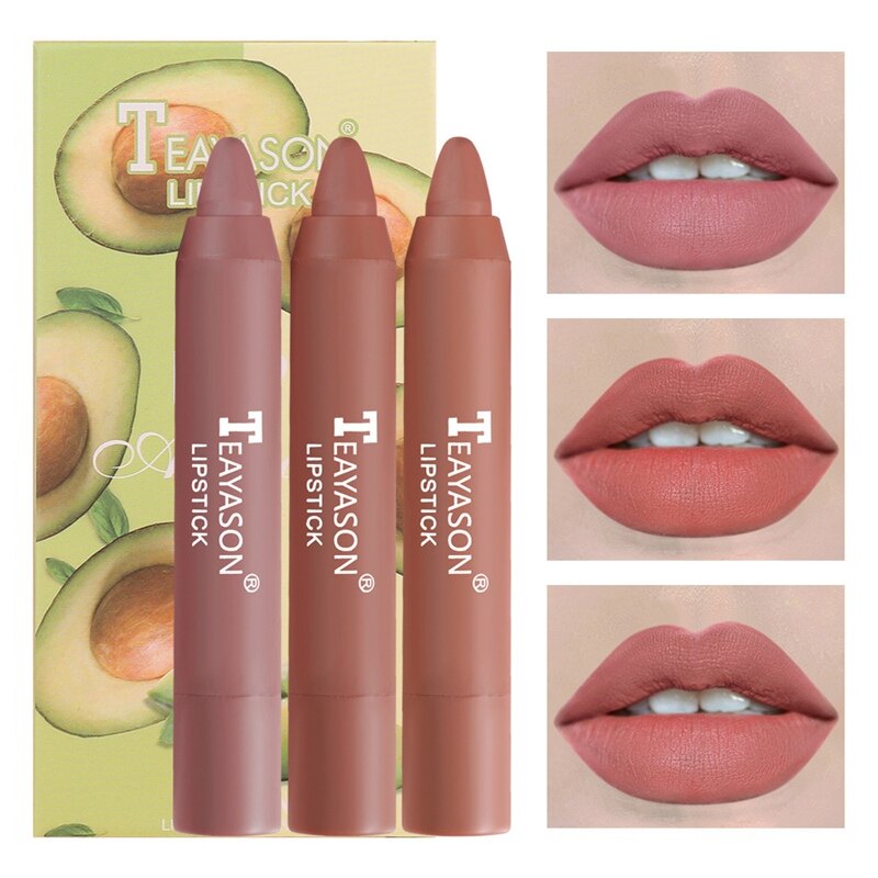 Set 3 son môi lì hương trái cây chống nước lâu trôi cho nữ - INTL