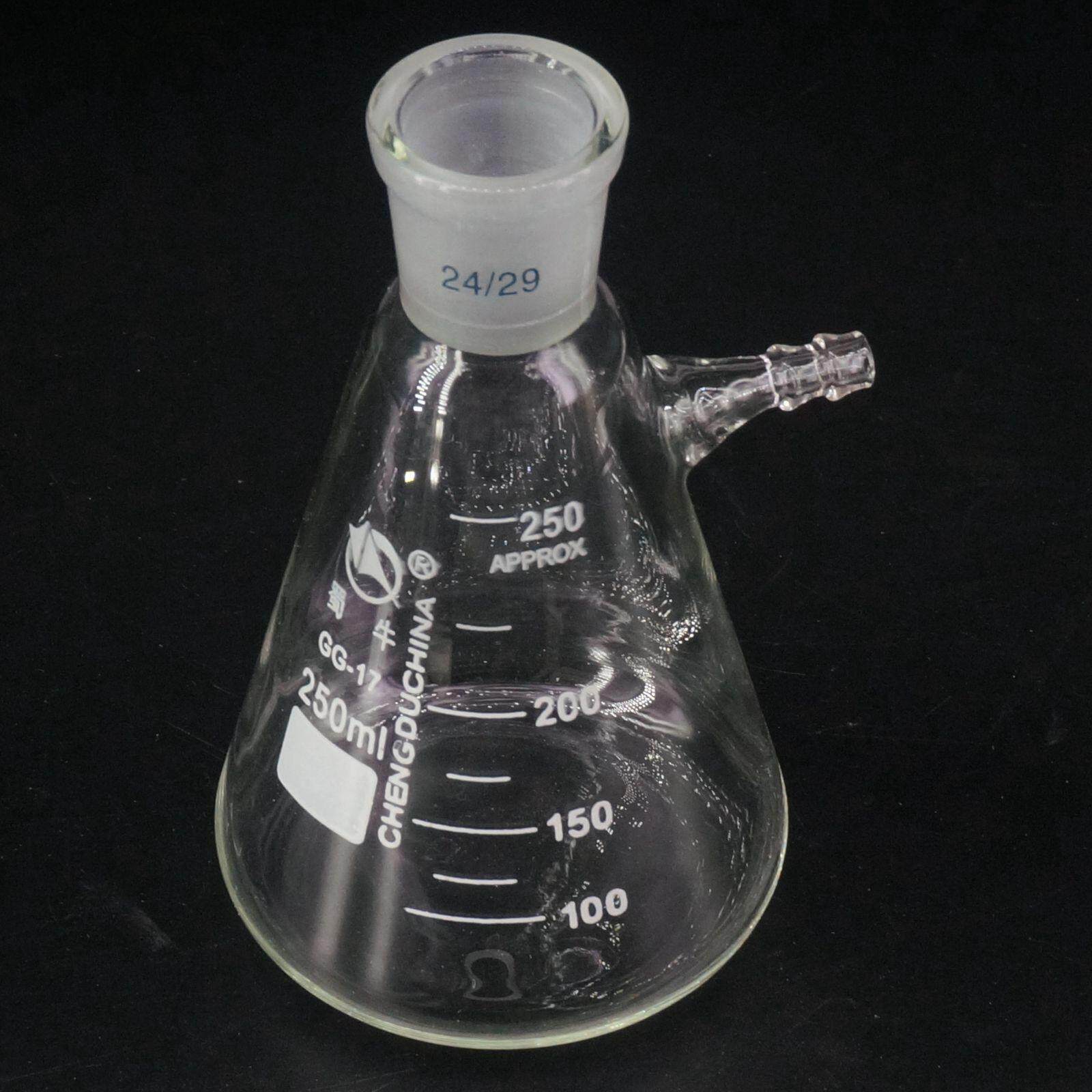 250ml 24/29 Ground Joint Borosilicate Glass Conical Filter Flask with