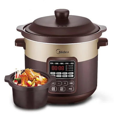 Midea Ceramic Electric Stew Pot Porridge Pot Soup Stew Electric Casserole WTGS401