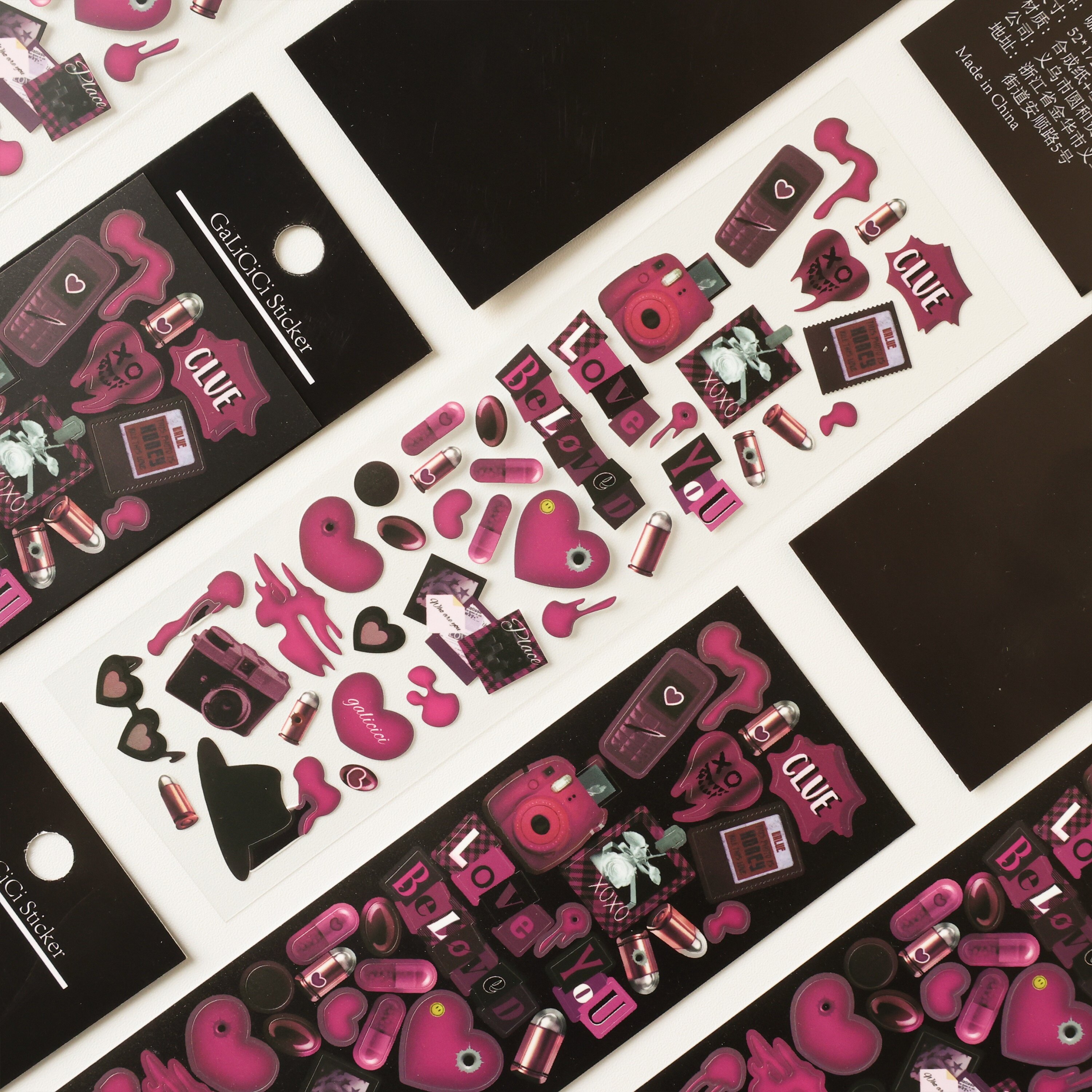 GaLiCiCi Original Detective Theme Series Stickers/Diablo Domestic DIY Photo Material Stickers