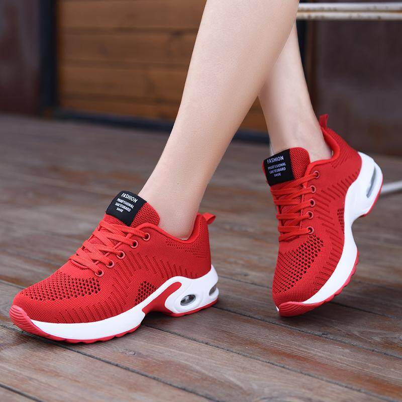 Fashion Sneakers Women's Casual Shoes Air Cushion Lady's Sports Running Shoes Platform Chunky Shoes Lace Up Tennis Shoes