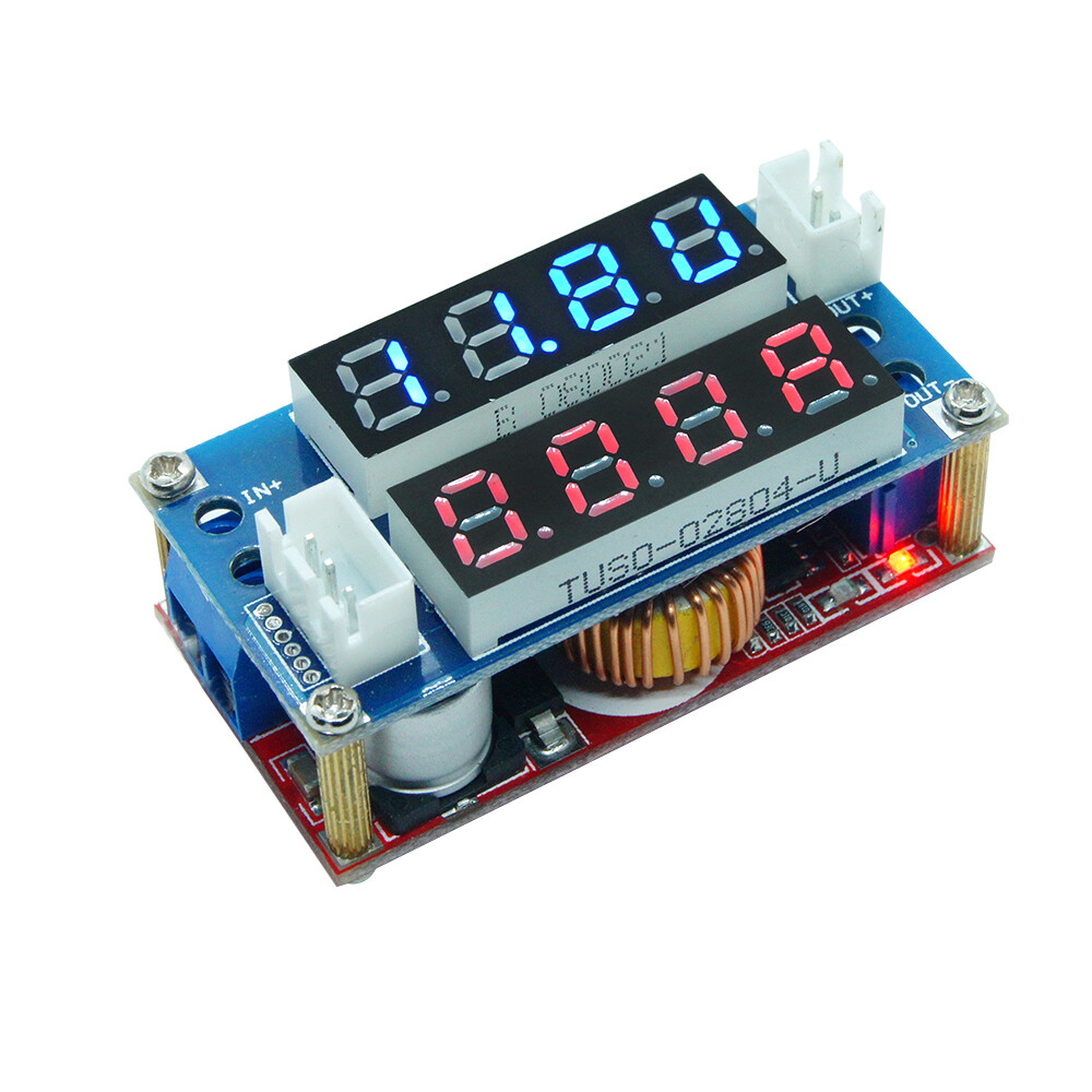 XL4015 5A Điều Chỉnh CC/CV Bước Xuống Sạc Mô-đun Bảng Điều Khiển LED Vôn Kế Ampe Kế