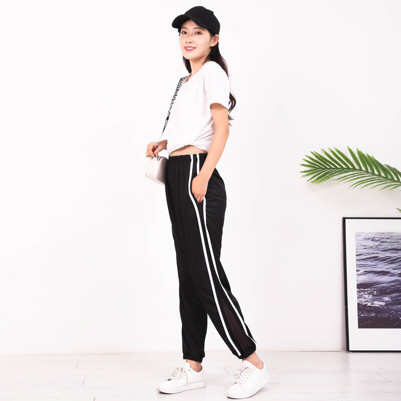 Sports harem pants women breathable thin section loose fitting plus