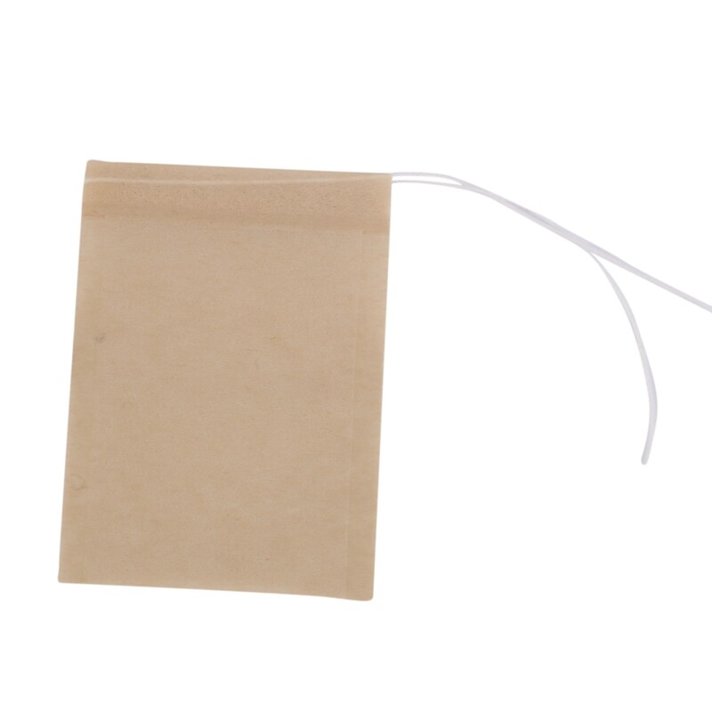 500 Pack Tea Filter Bags,Disposable Paper Tea Bag with Drawstring for Loose Leaf Tea,Coffee(Natural Color)