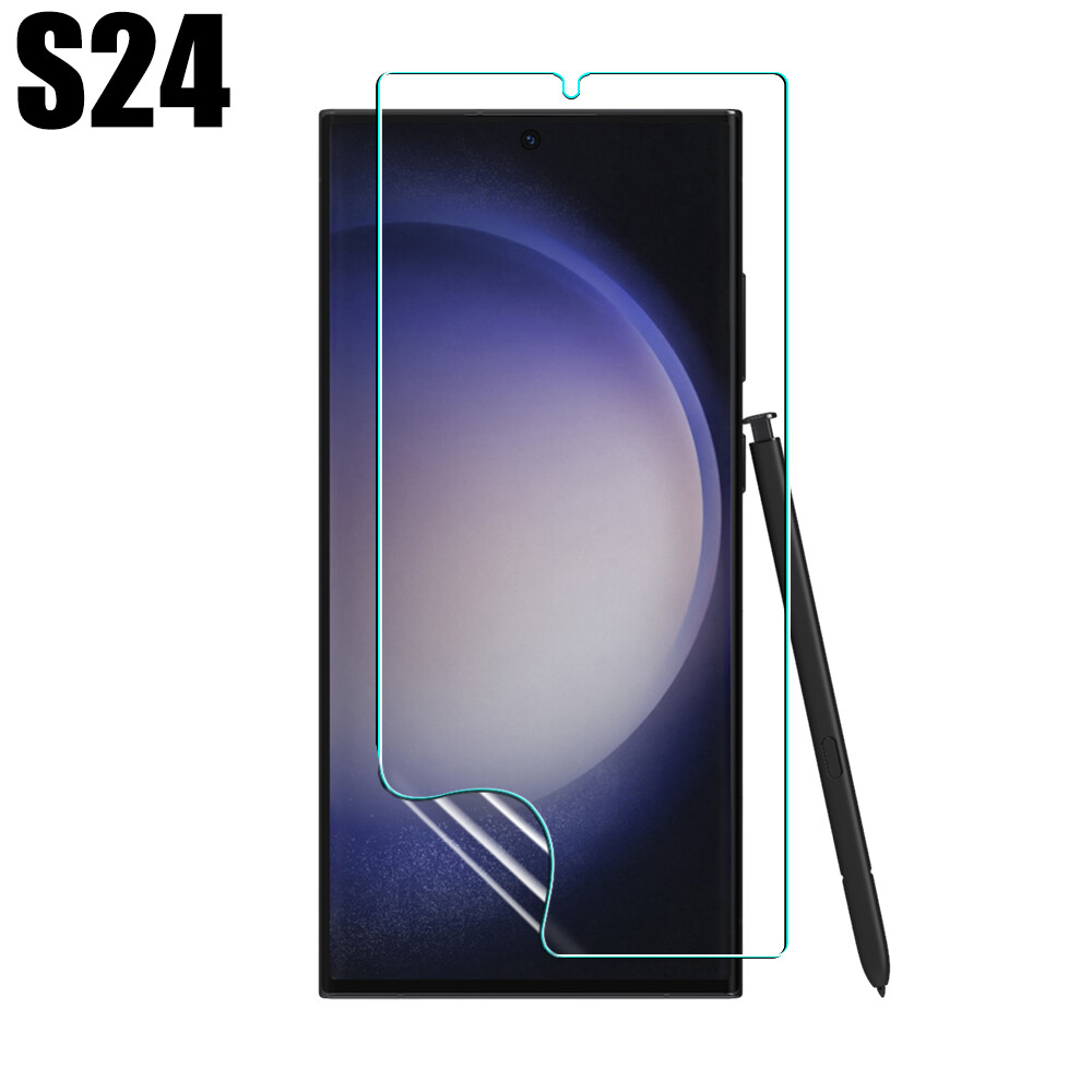 Hydrogel Protective Film Samsung Galaxy S24 S24 Plus S24 Ultra Full Cover Screen Protector for Samsung Galaxy S24 Film Not Glass Screen Protectors