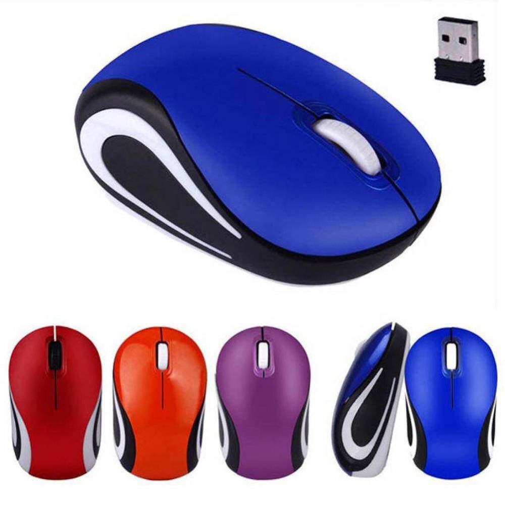 Chuột Mini Không Dây Máy Tính Chơi Game Chuột USB Quang Học Tiện Dụng Mause 1600DPI Cho Máy Tính Xách Tay Quà Tặng