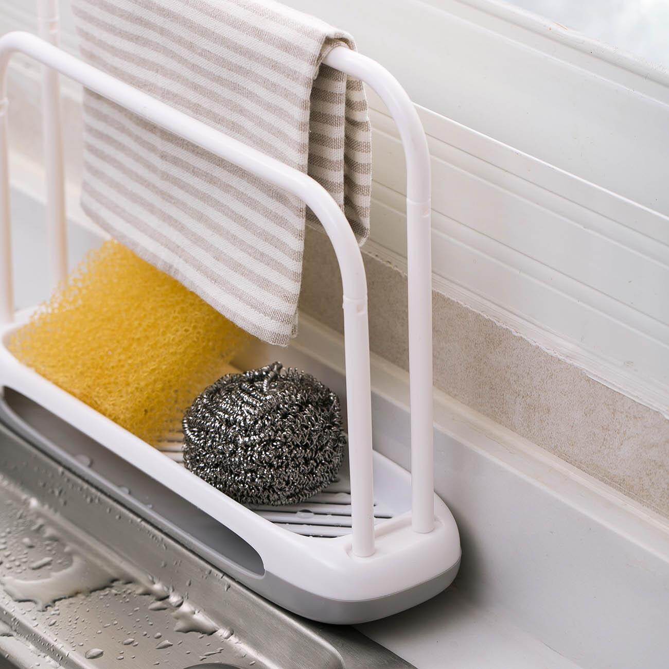 Giá Để Giẻ Bằng Nhựa CNMF, Giá Để Ráo Nước Vệ Sinh Bồn Rửa Nhà Bếp