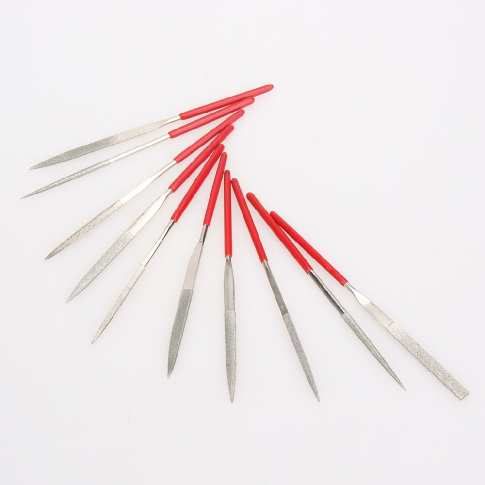 Winnereco Bộ 10 chiếc giũa kim cương mini 140mm tiện dụng cho đồ gốm thủ công-INTL
