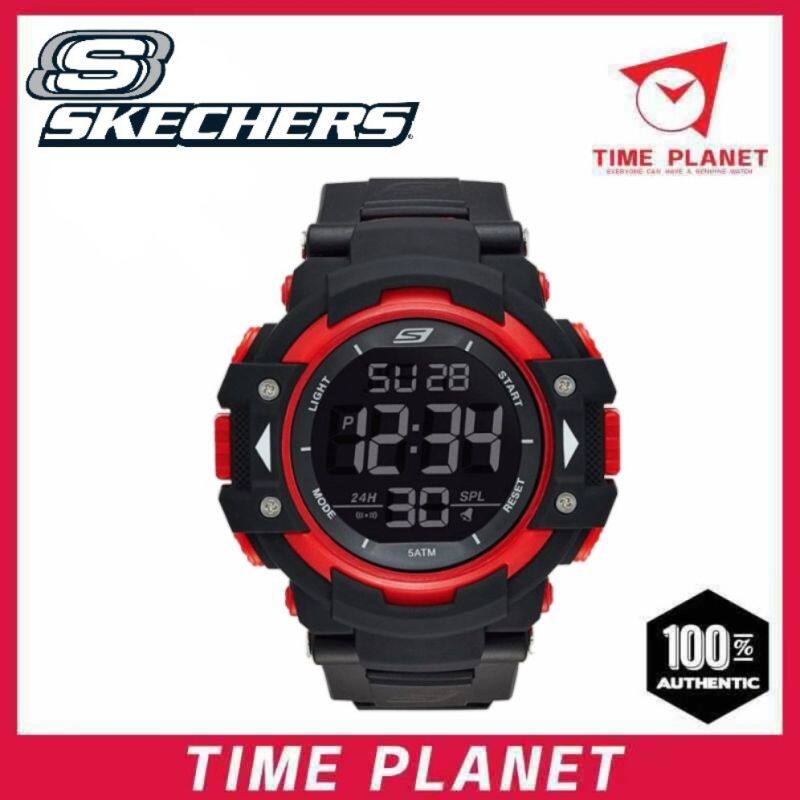 SKECHERS SR1038 MENS LARGE XL SIZE DIGITAL NYLON VELCRO STRAP SPORT WATCH Malaysia