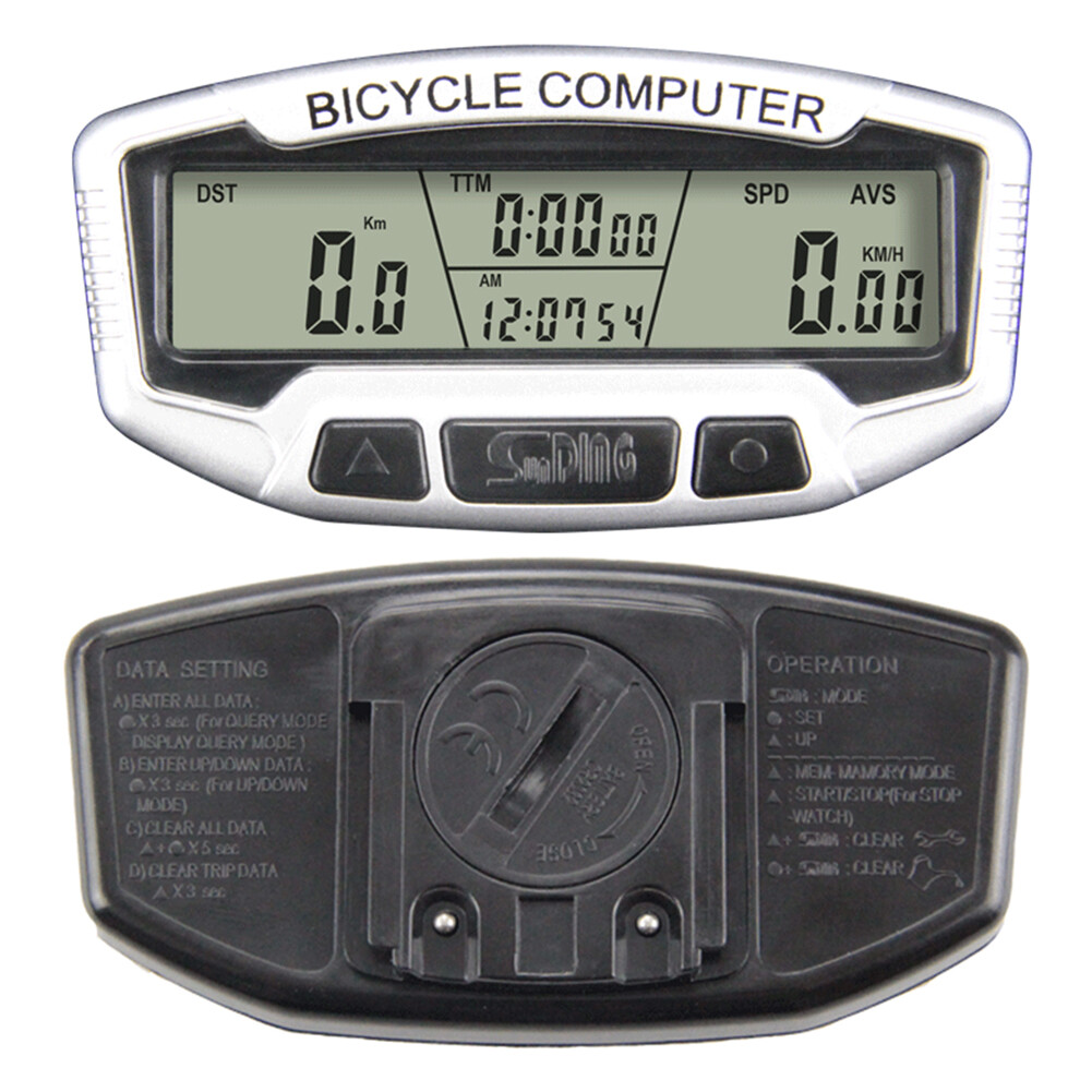 Xe Đạp LCD Có Dây Máy Tính Đồng Hồ Tốc Độ, Đèn Nền Xe Đạp, Bảng Mã Phụ Tùng Xe Đạp Để Che Nắng
