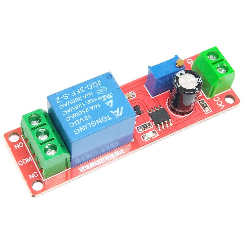 0 to 10s Delay DC 12V Delay Relay Shield NE555 Timer Delay Switch Relay Module