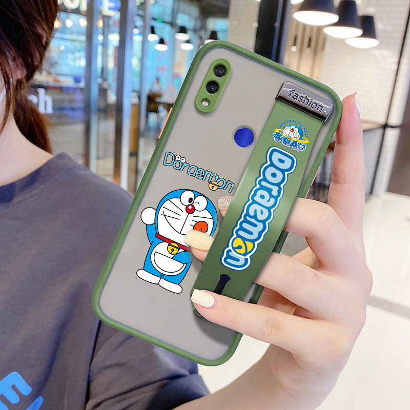 Hontinga Casing Case For Xiaomi Redmi Note7 Note 7 Pro Case Shockproof Cartoon Doraemon Phone Case Soft Edge Full Lens Protection Camera Protector Back Cover Casing Hard Case For Boys For Grils