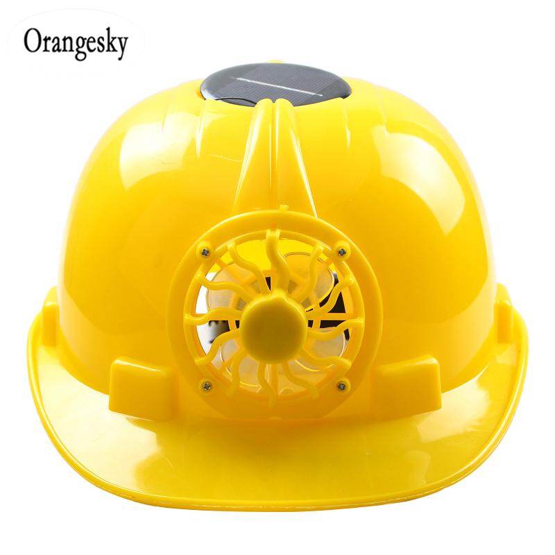 Solar Helmet Ventilated Safety Helmet with Cooling Fan COD (In Stock)