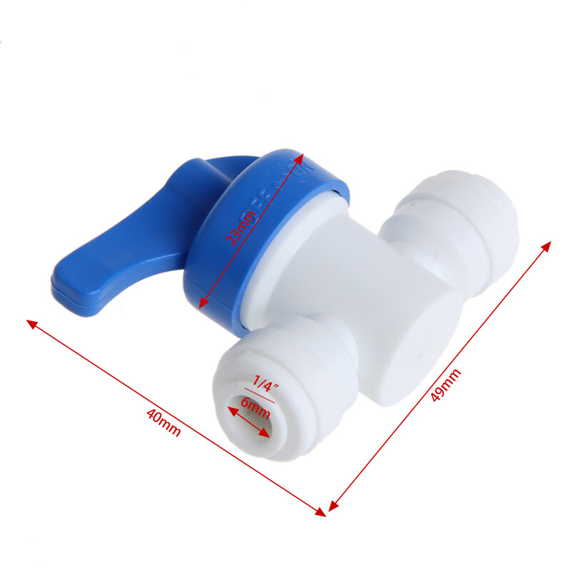 Bóng Cho Van Cổng OD Ống 6Mm 1/4 "Đầu Nối Vòng Hệ Thống Nước Bằng Nhựa