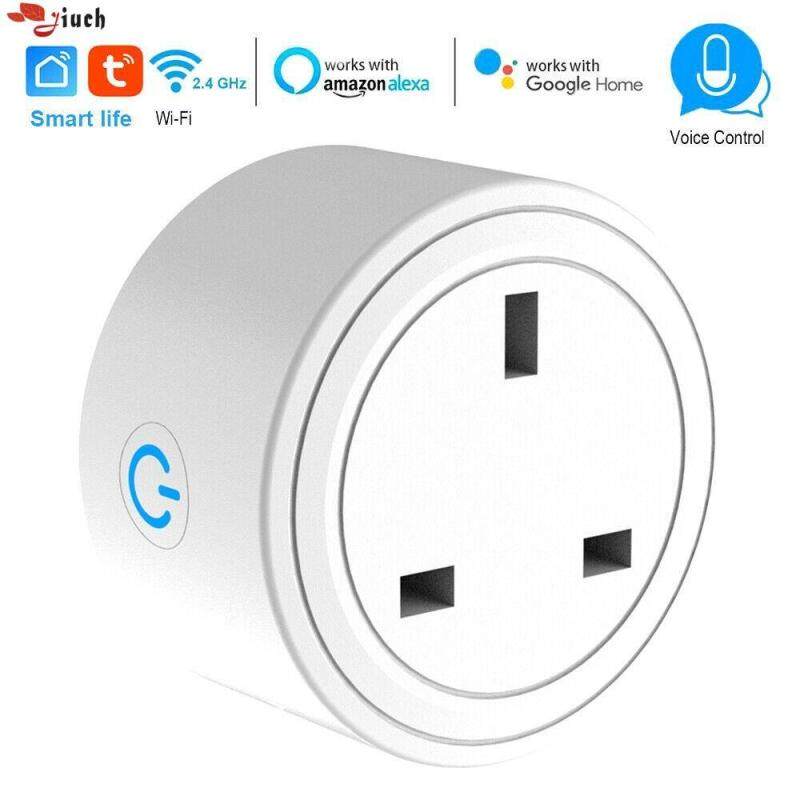 Jiuch Smart WIFI Plug Power Remote Switch Smart Timer Alexa Voice Control Socket British Standard Support Graffiti Smart Life, Google Homepage, IFTTT, Amazon Alexa, Skycat Wizard