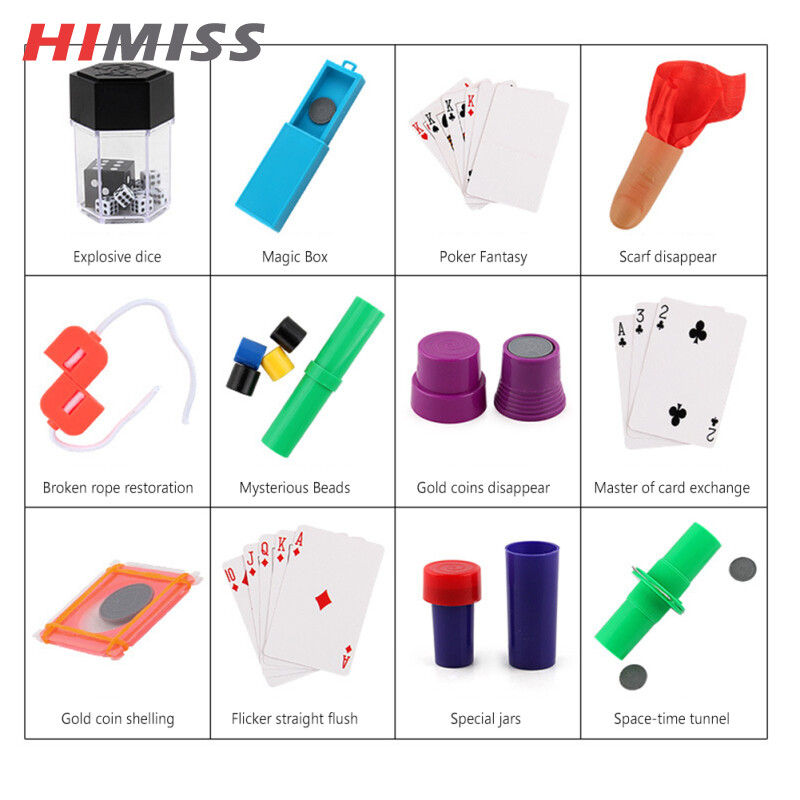 HIMISS RC Magic Props Set For Children Close-range Stage Magic Performing Props Tricks Toys Kit For Birthday Gifts