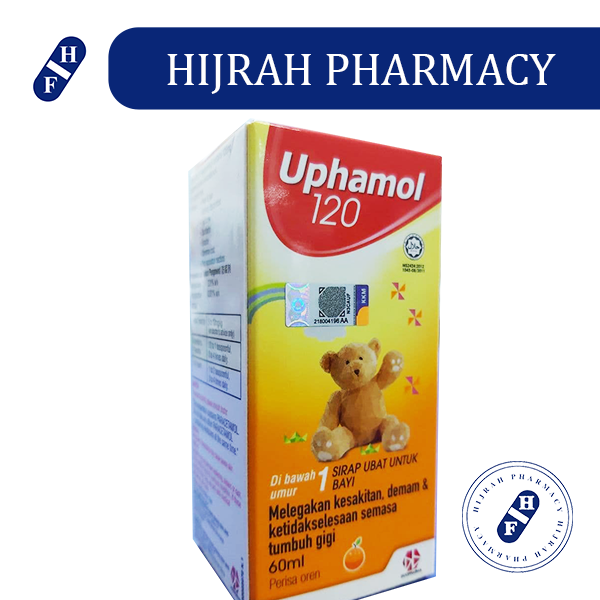 Uphamol Infants Syrup 120mg 5ml 60ml Orange Lazada
