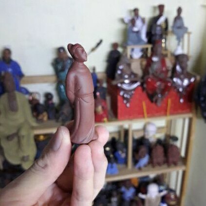 Tượng Lý Bạch Ngâm Thơ Bản Mini Thích Hợp Trang Trí Tiểu Cảnh, Thủy Sinh, Bán Cạn Bonsai Phối Lũa