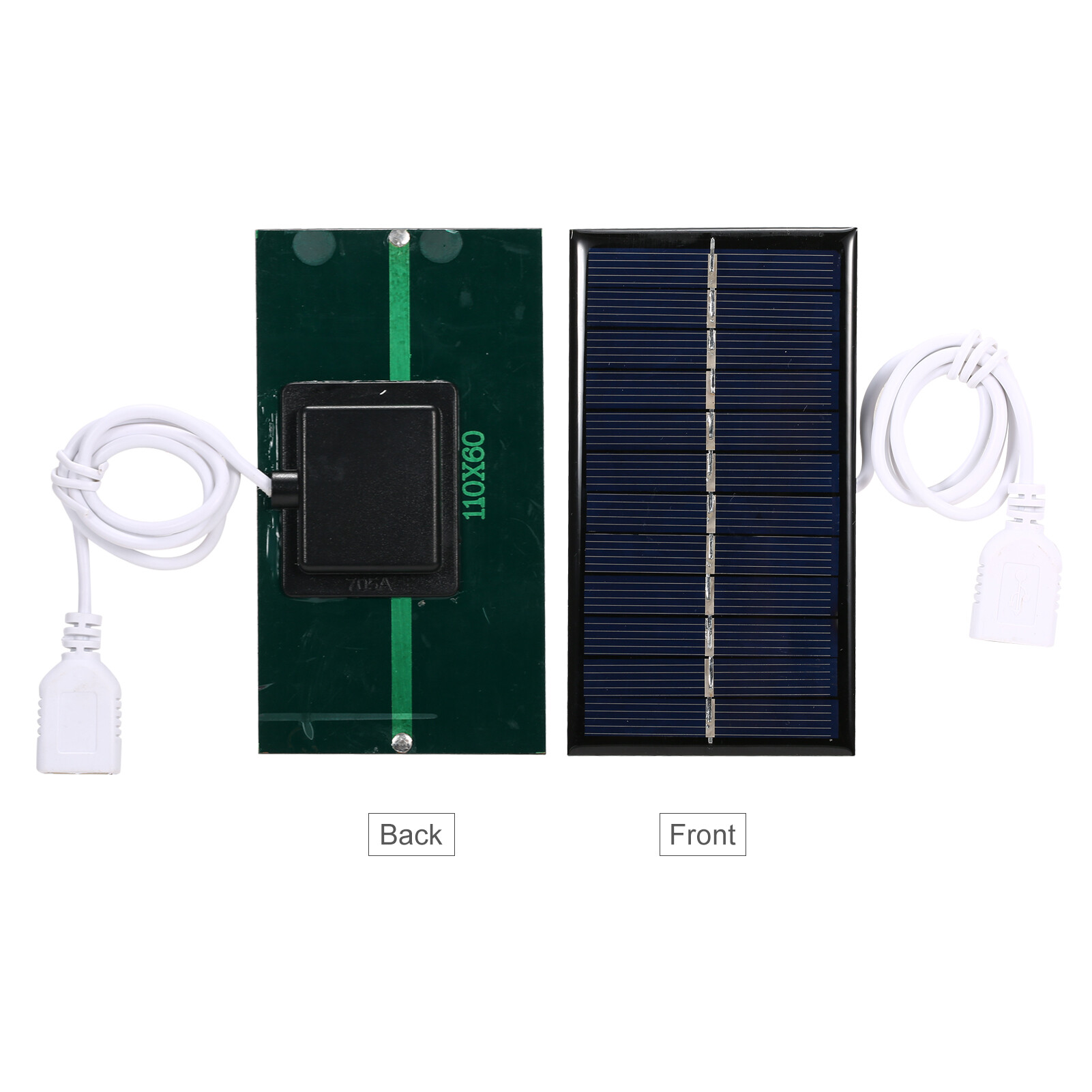 Tấm Pin Năng Lượng Mặt Trời Nhỏ 1W 6V Có USB Tấm Pin Năng Lượng Mặt Trời Silicon Polysilicon Tự Làm Tấm Pin Năng Lượng Mặt Trời Di Động Cắm Trại Chống Nước Cho Sạc Dự Phòng Điện Thoại Di Động