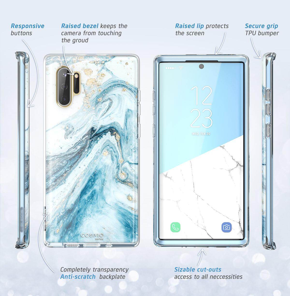 Ốp Lưng I-blason Cosmo Cho Samsung Galaxy Note 10 + 5G Ốp Bảo Vệ Điện Thoại Thời Trang Mỏng Không Có Miếng Bảo Vệ Màn Hình