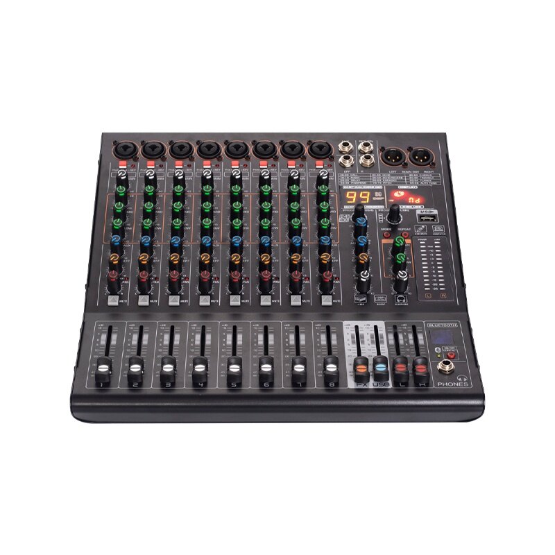 Nx800 Bluetooth audio mixer channel mixer with USB audio interfanc 99 DSP effects