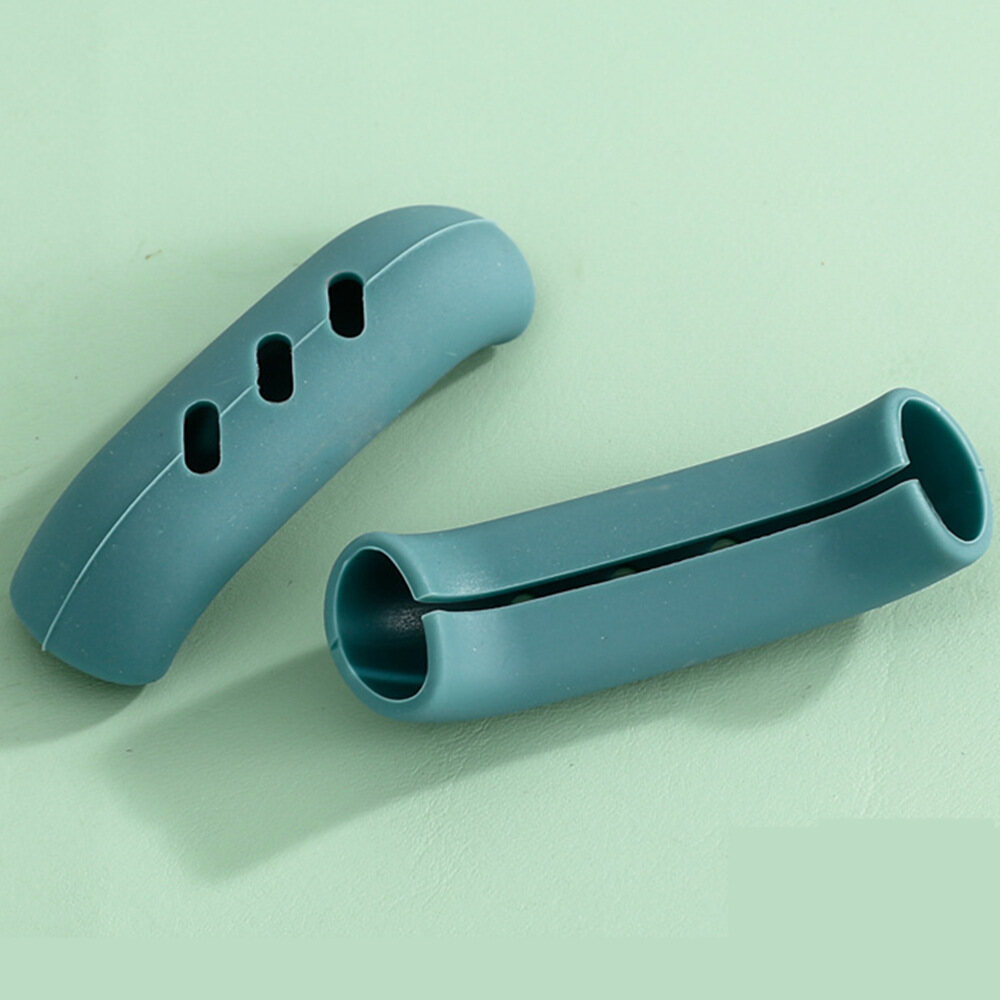 YESPERY 2 Pieces Kitchen Pot Handle Insulated Handle Silicone Casserole Pot Holder Oven Grip Anti-hot Pot Clip Kitchen Accessories
