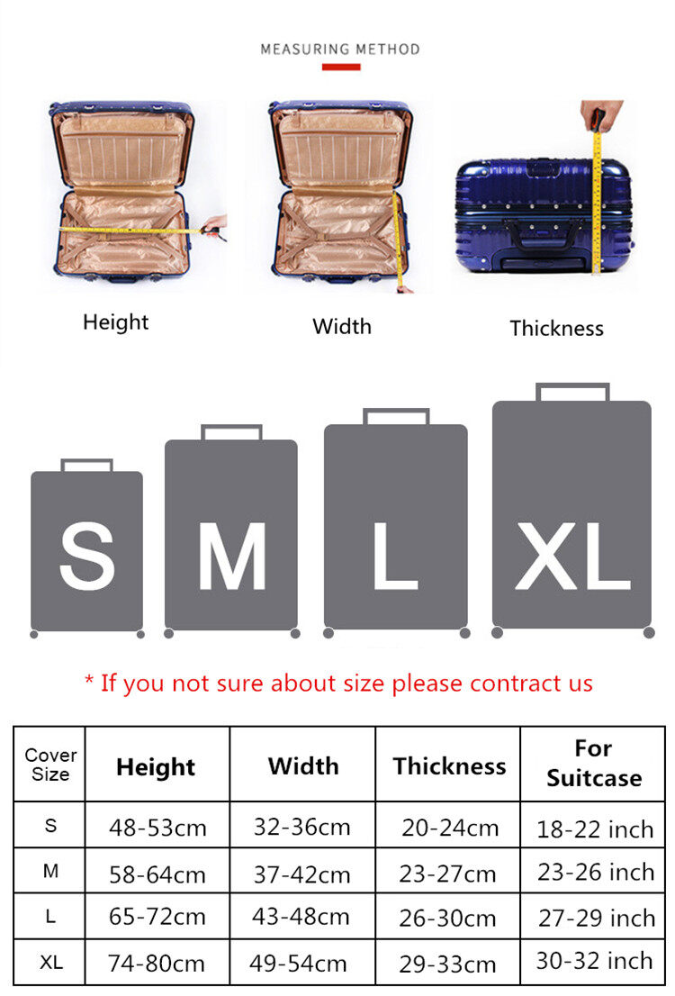 Luggage Case Suitcase Protective Cover Multi color collocation Pattern Travel Elastic Luggage Dust Cover Apply 18-28 Suitcase