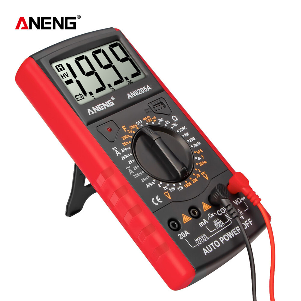 【ANENG】ANENG Đồng Hồ Vạn Năng Kỹ Thuật Số LCD AN9205, Vôn Kế, Ampe Kế Kháng Tester