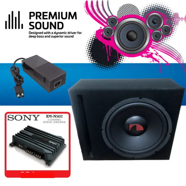 Premium Sound Nakamichi Gaming Subwoofer Speaker 12 With Sony Amplifier 500w For Home Car Woofer Amp For Home Lazada