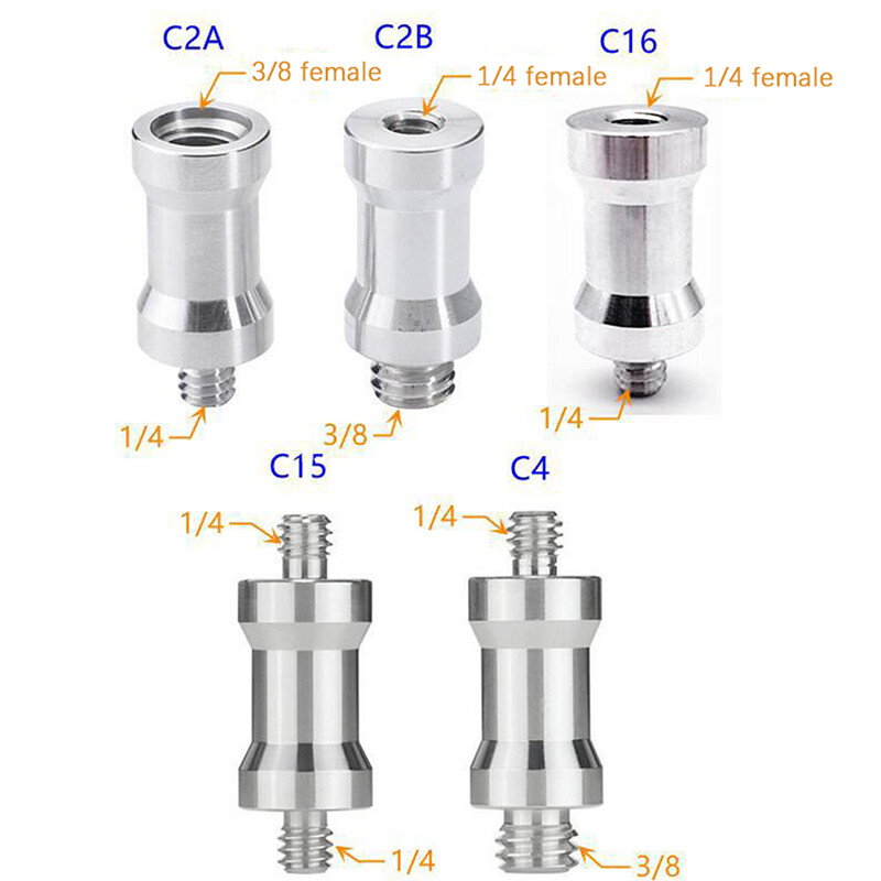 UNI Vít chuyển đổi Vít 1/4 sang Vít 3/8 Đế đèn Flash Giá ba chân Vít Bộ điều hợp Gắn máy ảnh