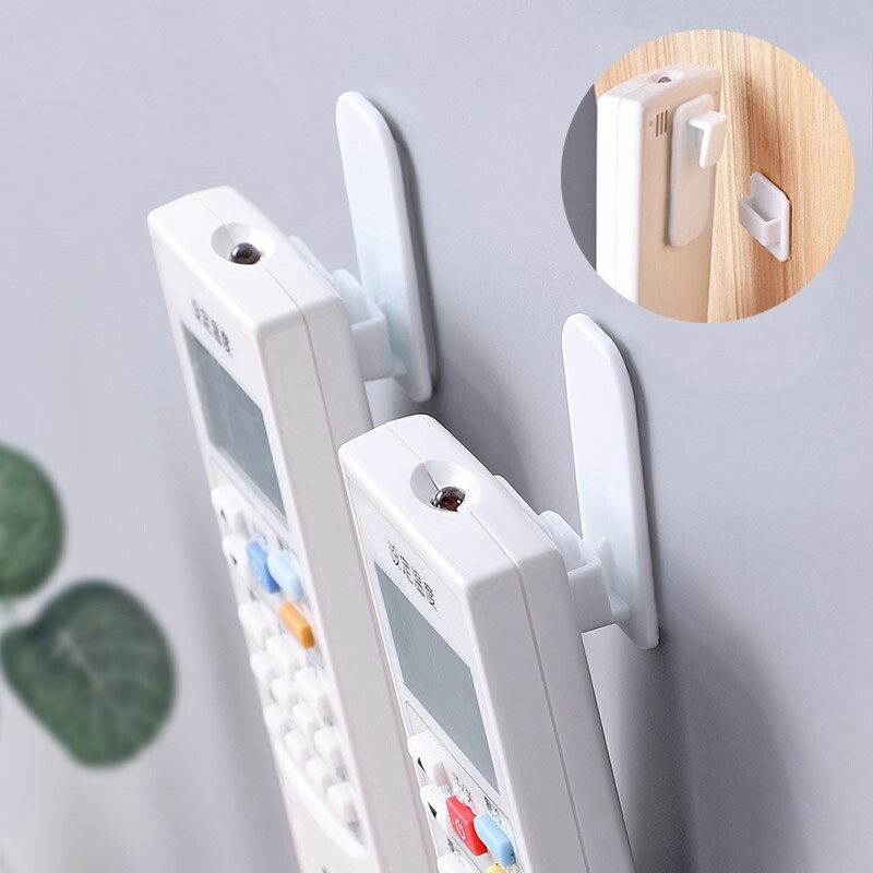 YESPERY 4Pcs/set Plastic Hooks Adhesive Hook Set Air Conditioning TV Handy Remote Controller Heavy Duty Wall Hanger