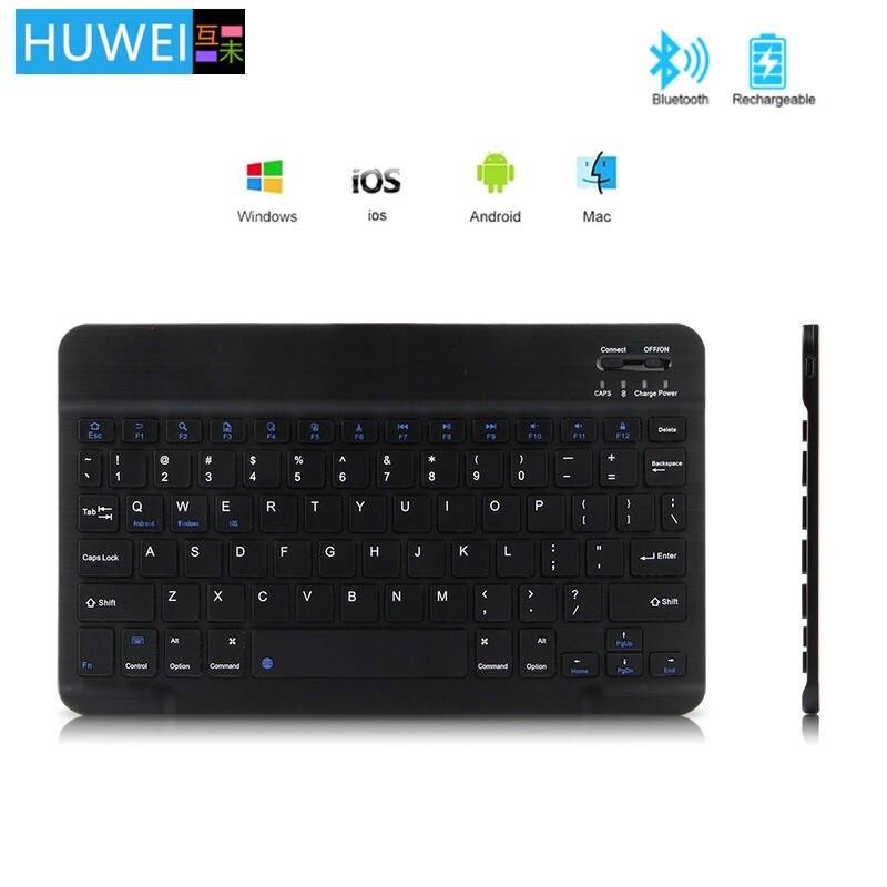 Huwei Bluetooth Mini không dây bàn phím Bàn phím tiếng Nga máy tính bảng Tây Ban Nha Bàn phím có thể sạc lại cho máy tính bảng iPad điện thoại iPhone Máy tính xách tay
