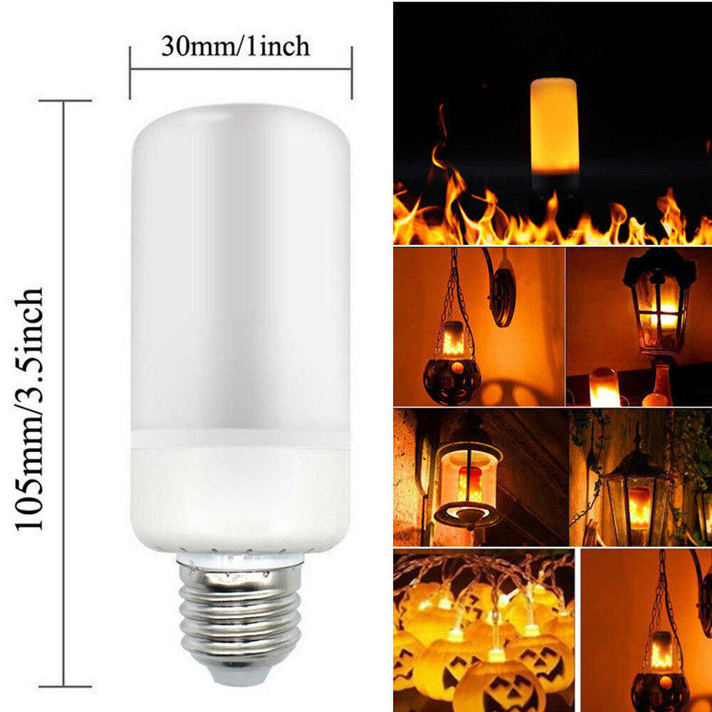 [Hàng Có Sẵn] Bóng Đèn LED Lửa Tự Nhiên Hiệu Ứng Ngọn Lửa 4 Chế Độ Chính Hãng Bóng Đèn Lửa Mô Phỏng E27 Nhấp Nháy Đèn Đèn Chớp Mô Phỏng Giáng Sinh, Đèn Trang Trí Nội Thất Đèn Trang Trí Năm Mới Dải Đèn Led Trồng Cây Đèn Cảnh Quan
